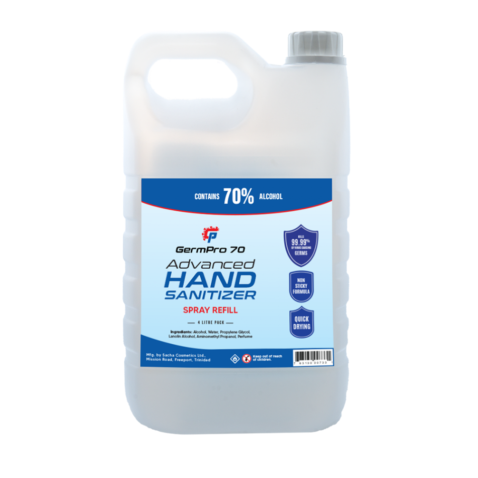 Germ Pro 70 Non-Gel Hand Sanitizer 4...